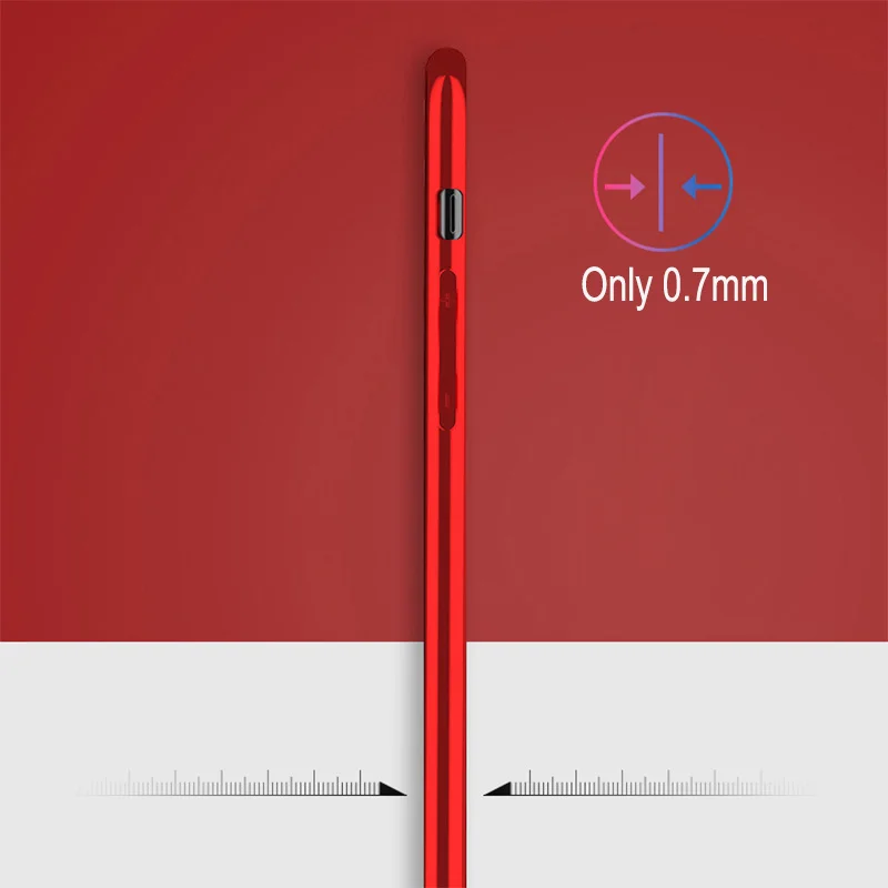 Роскошный красный чехол для телефона из закаленного стекла Funda Apple iPhone X XR XS Max 8 7 6S 6