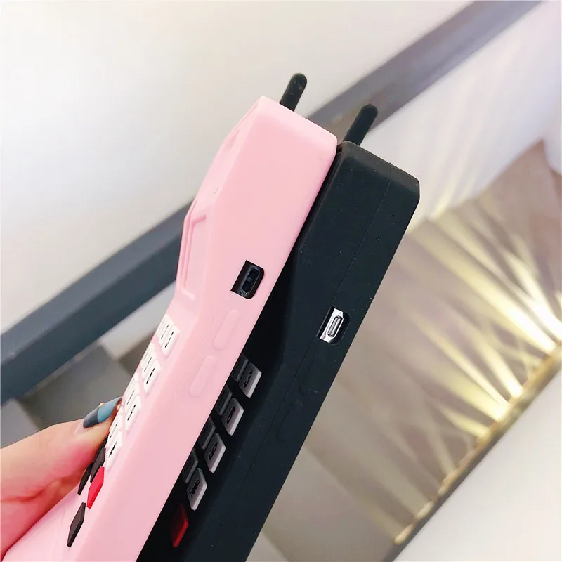 Ретро 3D сотовый телефон Мягкий силиконовый чехол для iPhone Xs чехол для MAX XR полная защита Coque для Iphone 7 8 6 6S Plus 8Plus чехол