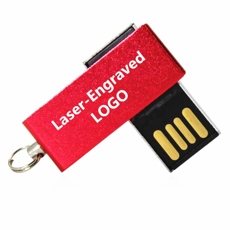 BRU 1GB2GB4GB8G USB флеш накопитель мини металлическая Флешка Поворотная USB2.0 Ручка