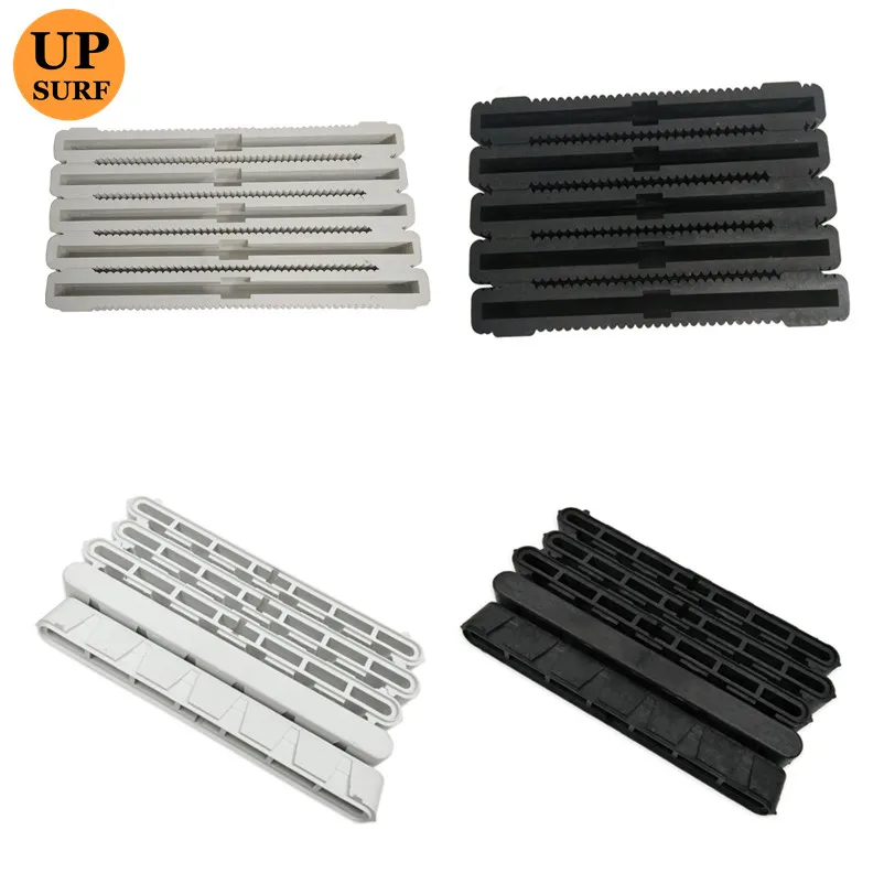 Surf  10 inch Black Longboard Fin box US plugs 5pcs Plastic FCS Centre Longboard Fins Box black