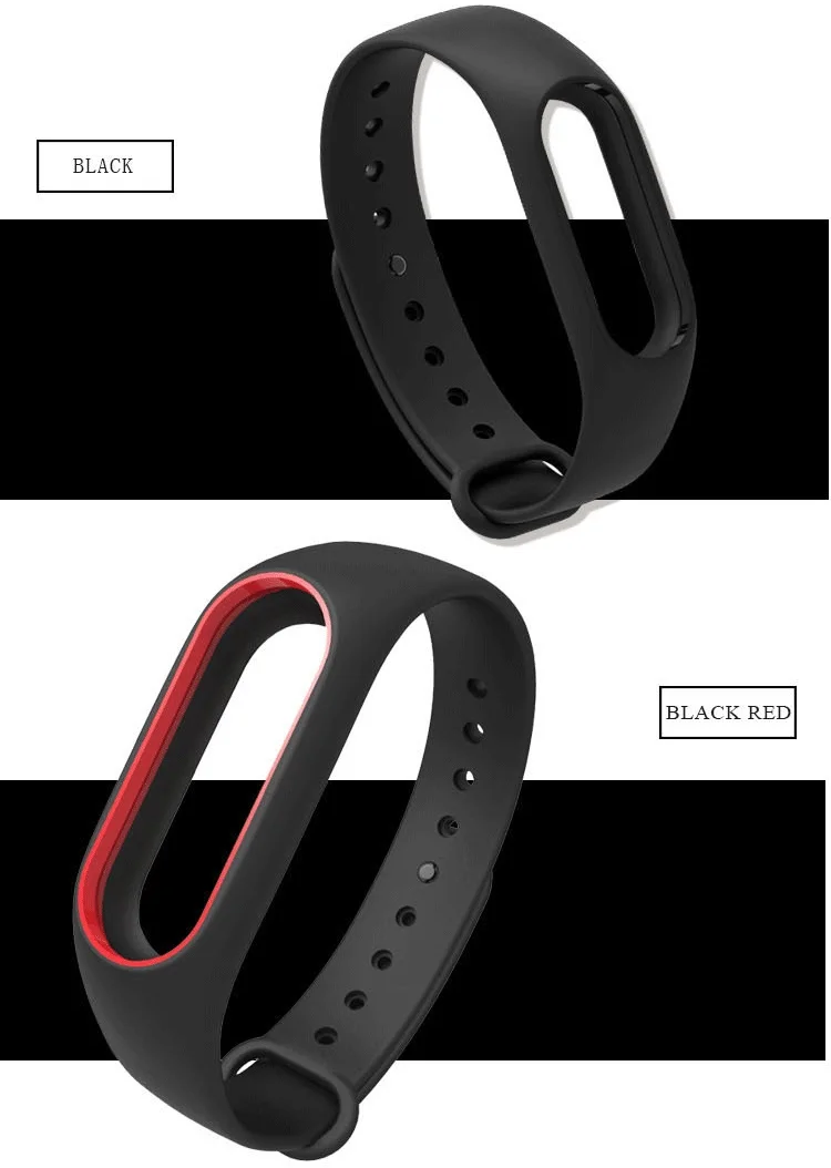 Mi jobs Цветной силиконовый ремешок для Xiaomi mi band 2, умный ремешок на запястье, двойной цвет, замена для mi band 2, браслеты