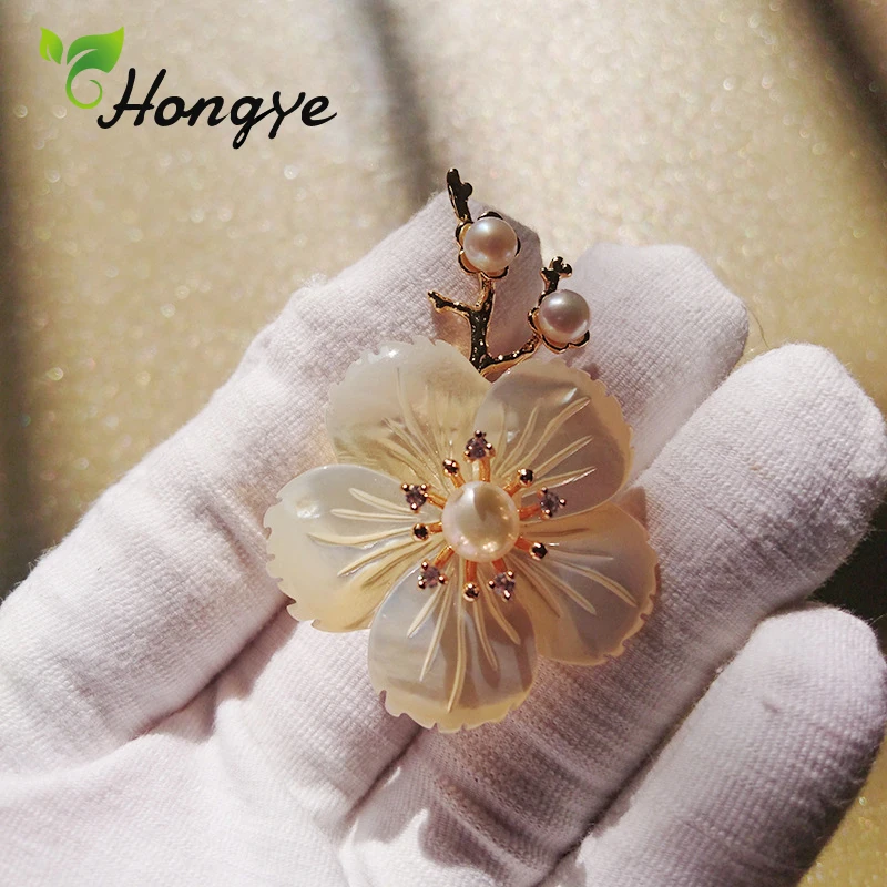 Hongye 18k золотые красивые броши, женская брошь на булавке для шарфа, булавка для девочек, Экологичная медь, красивые броши, модное ювелирное изделие, подарок