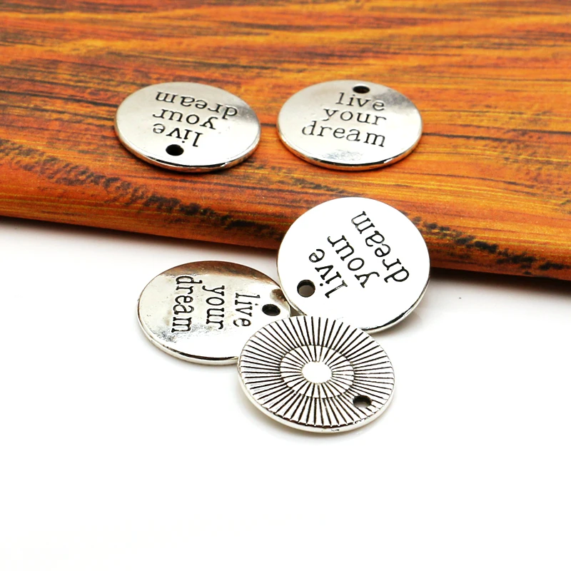 5 шт. тибетские посеребренные подвески для ожерелья и браслетов ручной работы 20