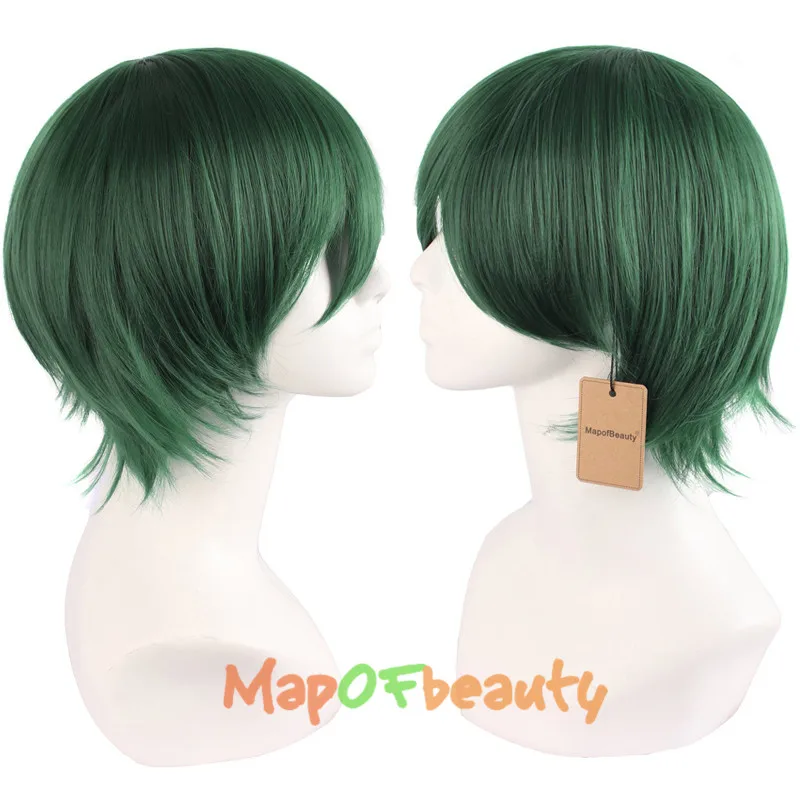 MapofBeauty 1" короткие кудрявые волосы синтетические парики 20 цветов черный желтый белый коричневый блондин многоцветные косплей парик термостойкий
