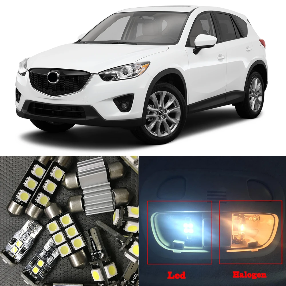 10 шт. авто светодиодный светильник лампы комплект для Mazda CX 5 CX5 2013 2014 2015 12 В яркий