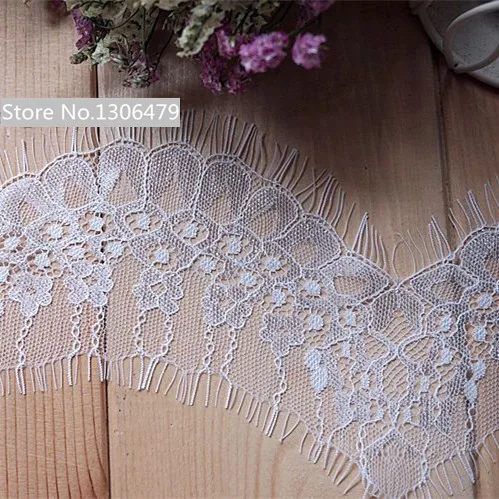 9 м/лот высококачественные белые и черные ресницы кружево ширина 7 см рука сделай