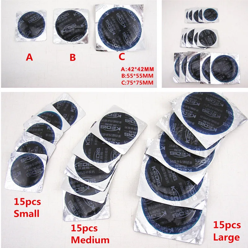 45 шт./компл. радиальная шина ремонтная круглая нашивка бескамерный набор