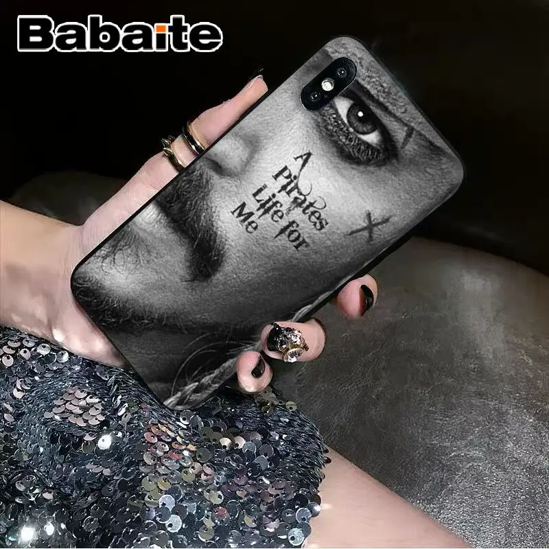 Черный чехол из ТПУ для телефона Babaite Pirates of the Caribbean Apple iPhone 8 7 6 6S Plus X XS MAX 5 5S SE XR |
