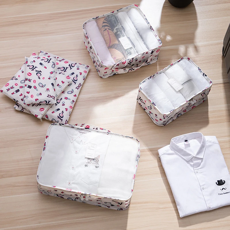 Аксессуары для путешествий 6 шт./компл. женские кубики упаковки мужские