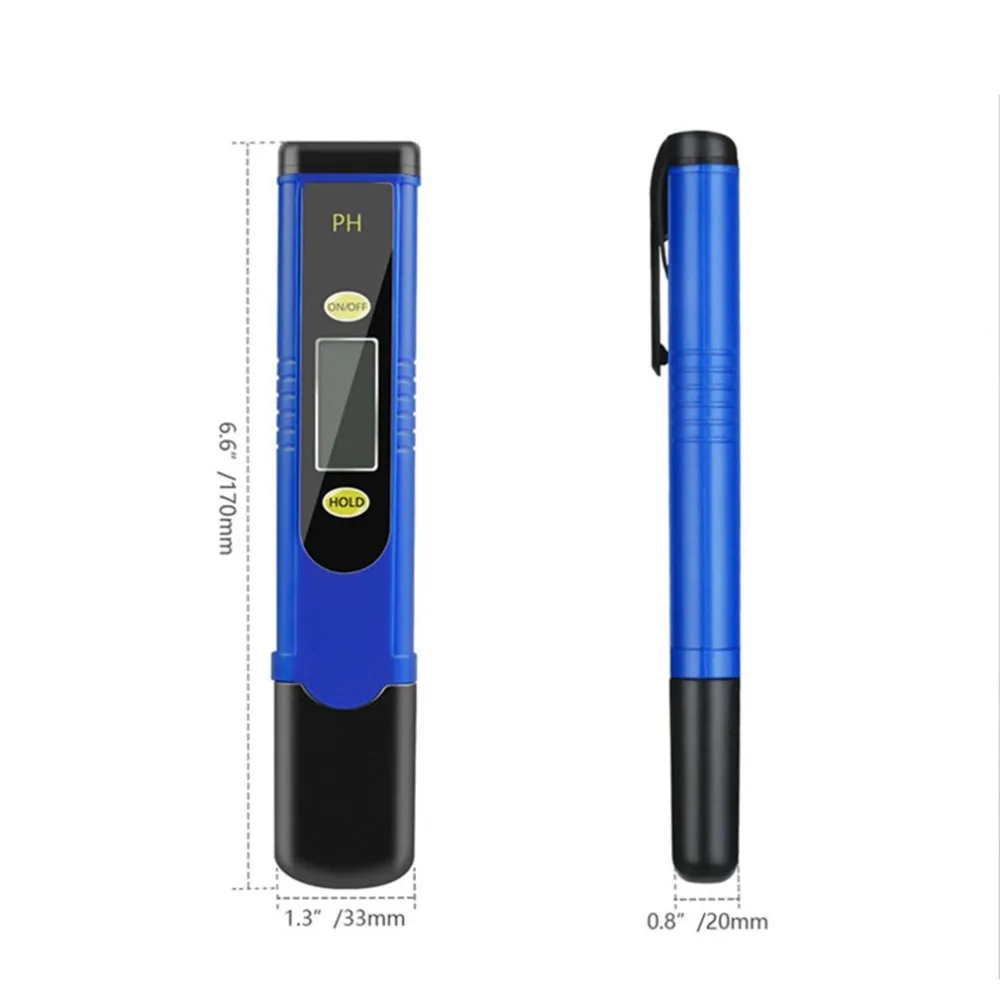 Protable LCD Digital PH Meter Pen of Tester accuracy 0.1 Aquarium Pool Water Wine Urine automatic calibration | Инструменты