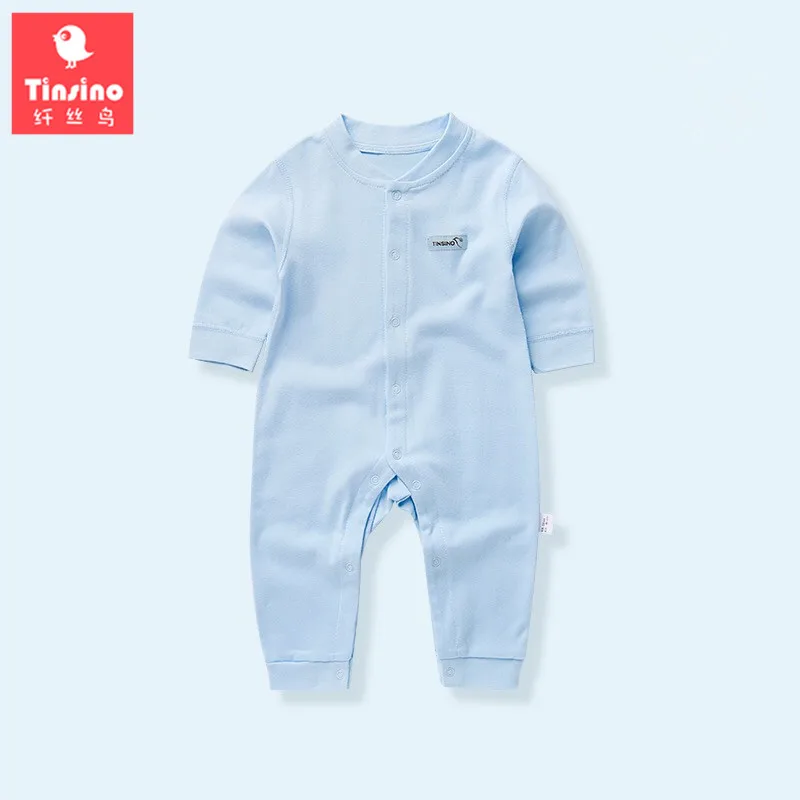 Tinsino новорожденных Обувь для девочек мальчиков с длинным рукавом Комбинезоны