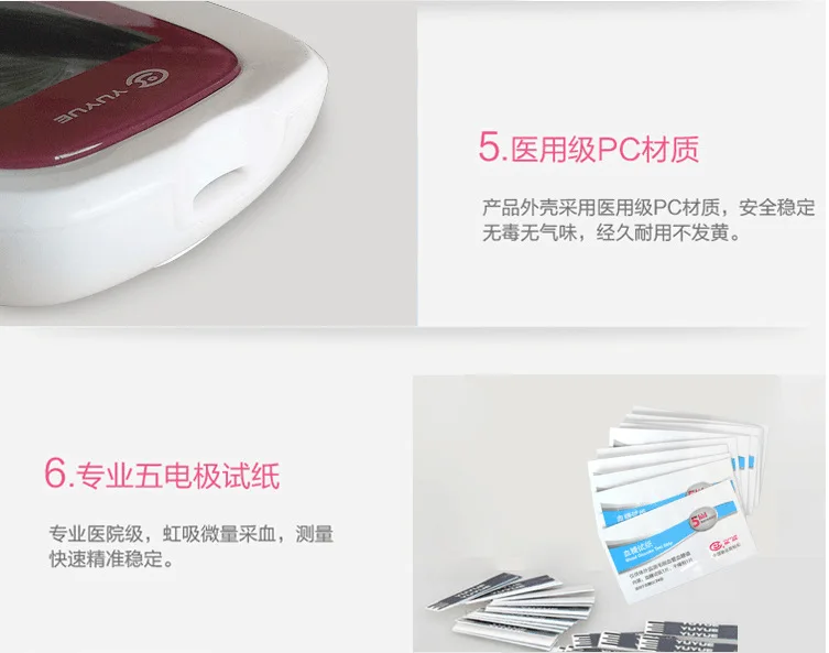 Лидер продаж Yuwell 740, глюкометр для измерения уровня глюкозы в крови глюкометр для измерения уровня сахара в крови, метр монитор для измерения уровня сахара в крови, тестер устройство для выявления диабета