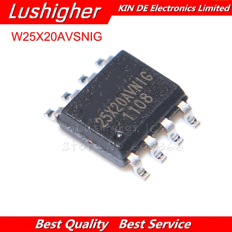 

10 шт. W25X20AVSNIG SOP-8 W25X20 SOP 25Q20AVNIG 25X20