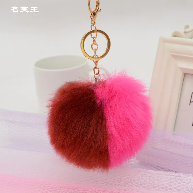 Высокое качество большой 12 см цветной Искусственный Кролик Лисий кролик мех