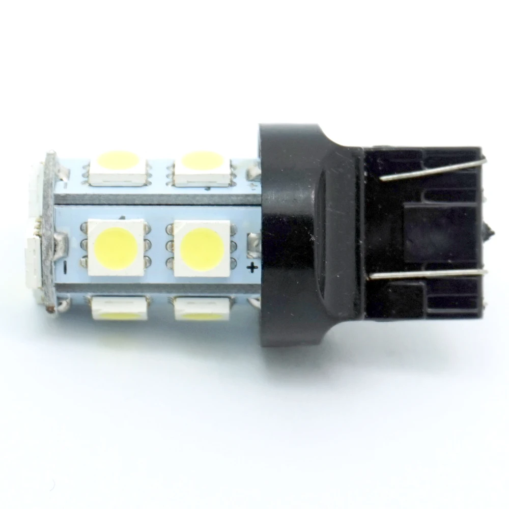 CQD светильник T20 W21/5W 7443 7440 13 SMD DC12V 5050 светодиодный чистый белый автомобильный