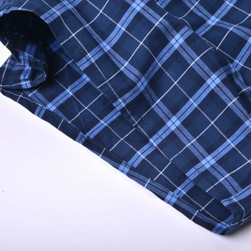 Боксеры мужские короткие дышащее нижнее белье хлопковые трусы в клетку