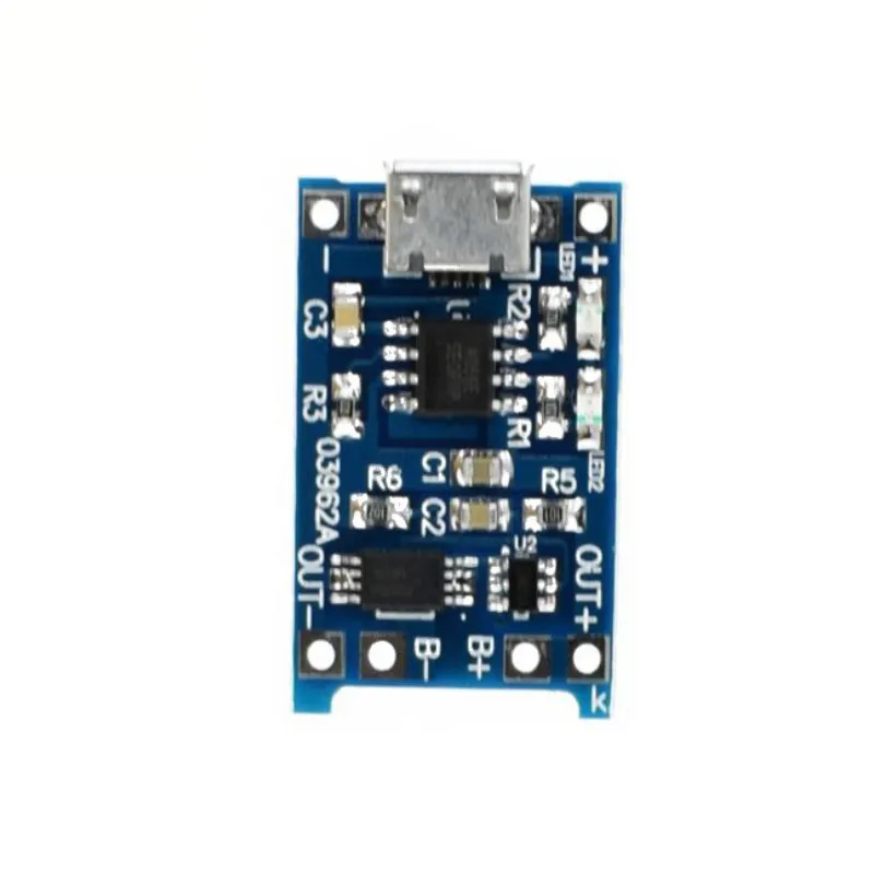 Micro USB 5 В 1A 18650 TP4056 литиевых Батарея Зарядное устройство модуль зарядки доска с
