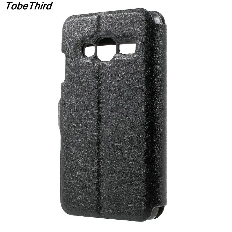 For Samsung J1 Mini Prime Case Silk Grain Dual View Window Leather Magnetic Flip Cover Galaxy | Мобильные телефоны и