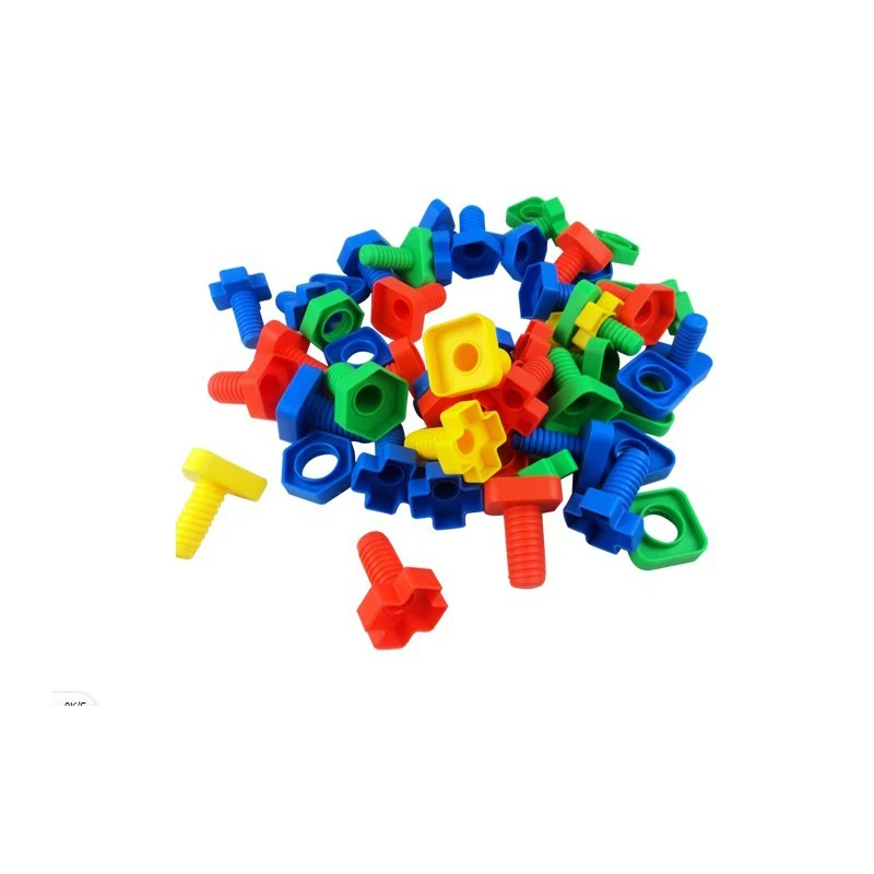50/25 шт. 3D Пазлы babybuilding головоломка 3 лет Развивающие игрушки ум сборка гайка ходового винта комплект деревянный Монтессори игрушки игры для детей
