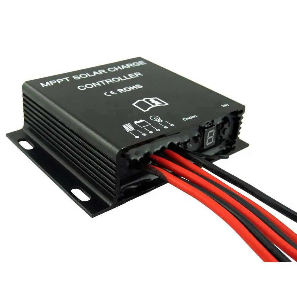 10A MPPT регулятором солнечного Батарея Контроллер заряда 12/24V Водонепроницаемый