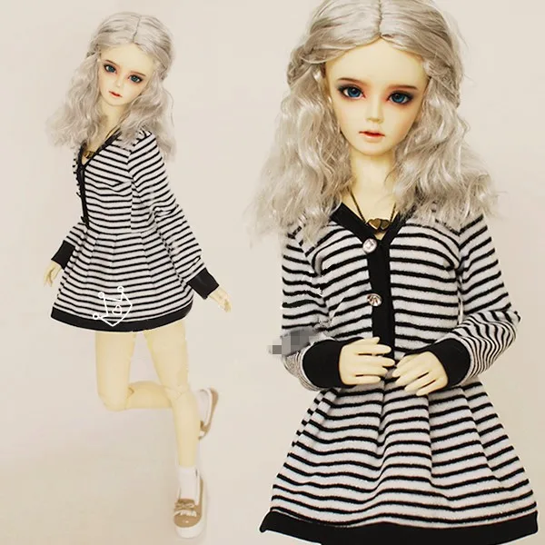 Красивое платье в полоску для шарнирной куклы 1/3 SD10/13 SD16 одежда CWB112|dress blouse|dress shirts