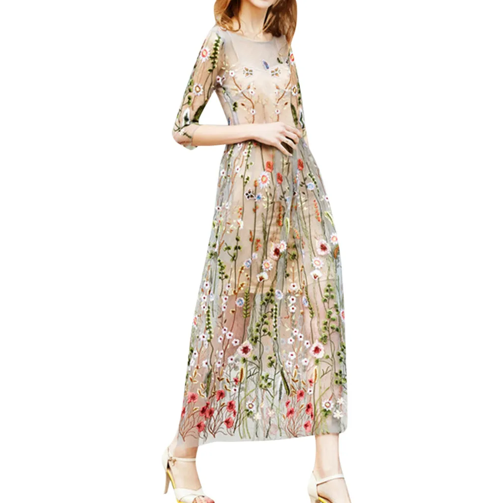 Летнее сексуальное платье 2019 модные платья с вышивкой короткие рукава