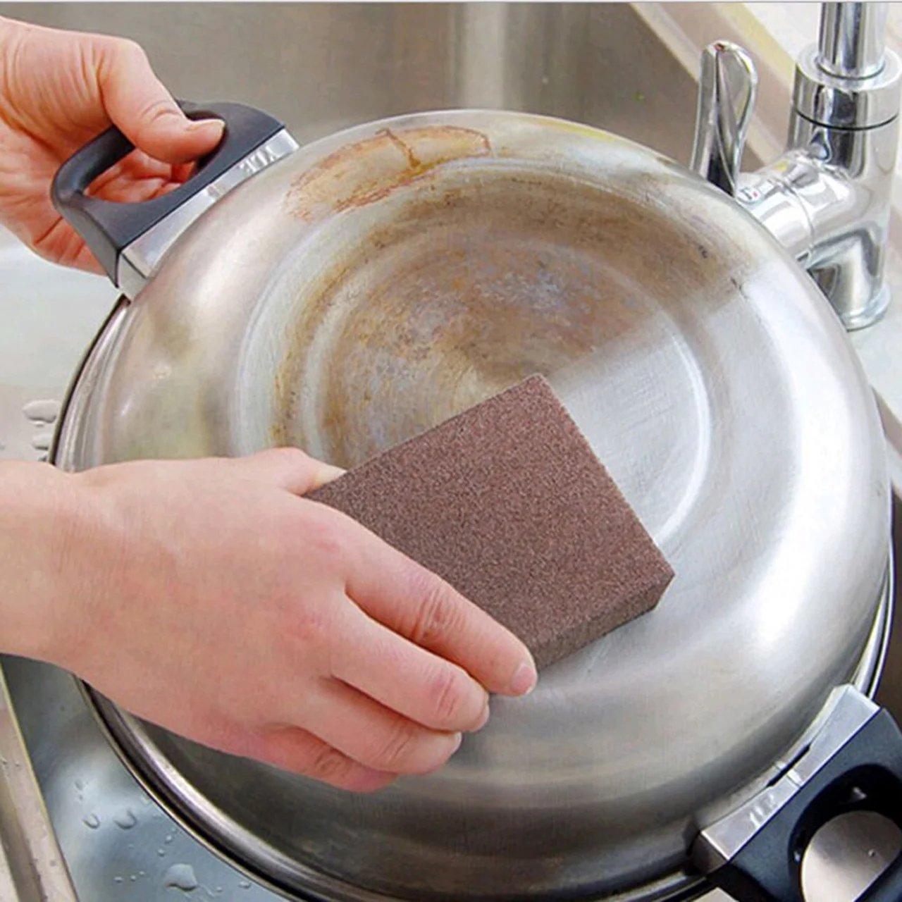 Большая площадь Carborundum изысканные Гибкая удаления накипи Clean Волшебная кисть