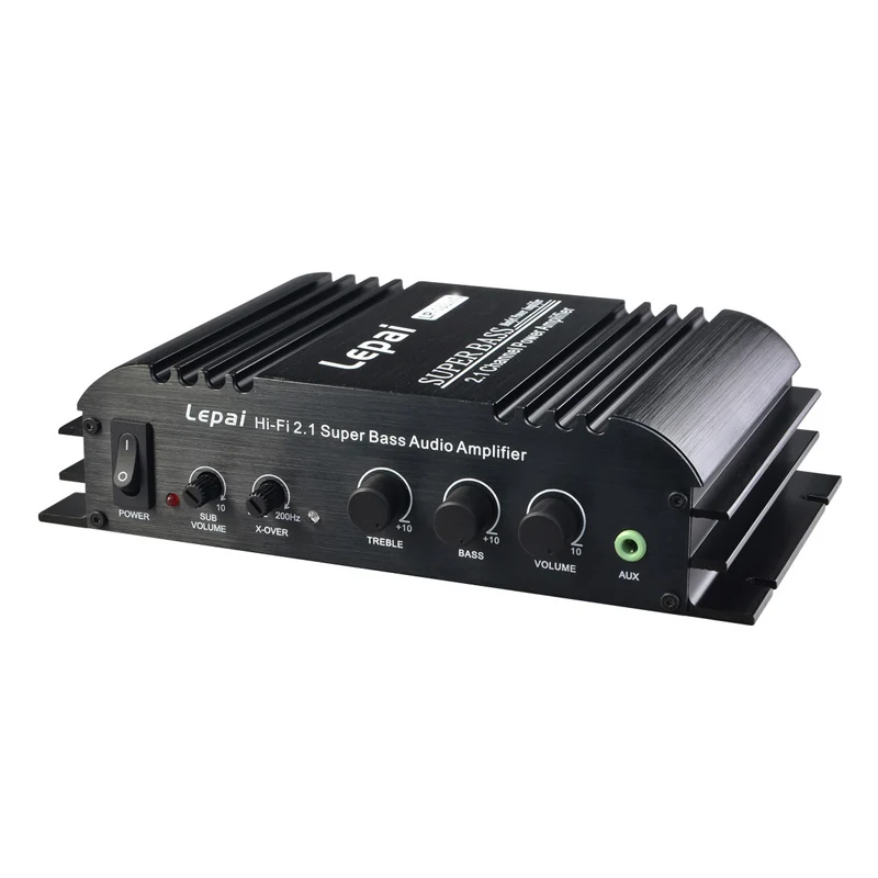 Стерео аудио усилитель 2x40 Вт и 1x68 Sub выход Hi-Fi 2 1 канал супер бас 12 В в цифровой