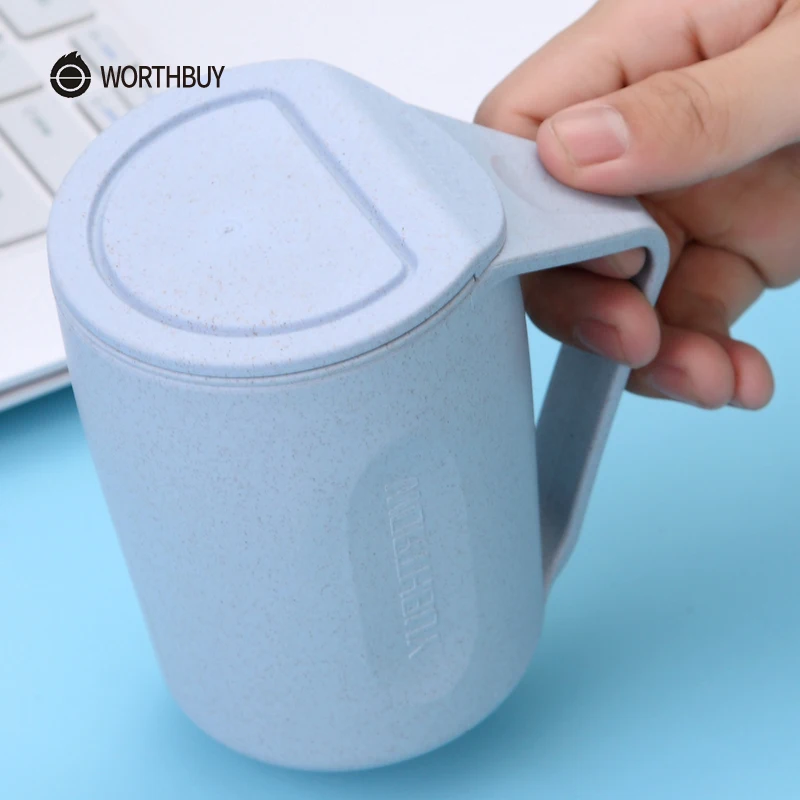WORTHBUY креативная чайная кружка из пшеничной соломы пластиковая чашка с