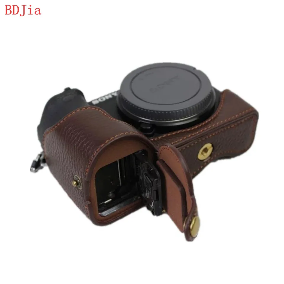 Корпус для половины камеры из натуральной воловьей кожи основа Sony ILCE-6500 A6500 с