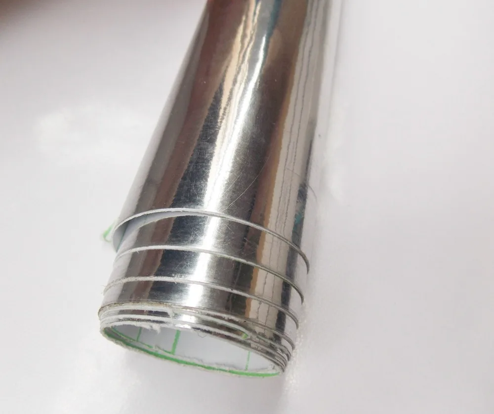 Бесплатная доставка в розницу Высокое качество 30 см x 152 зеркальная хромированная