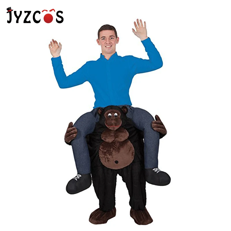 JYZCOS ездить на мне костюм орангутанг Необычные брюки Хэллоуин Пурим талисман