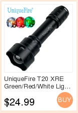 UniqueFire 3 режима XR-E(зеленый/красный/белый) Led Drop in Led Pill/лампа держатель приспособленный для UF-1508 фонарик