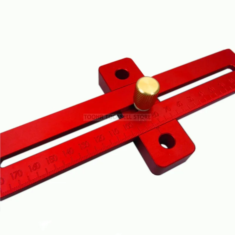 Алюминий сплав Скрещенные линейка Деревообработка Т-образный скребок правитель