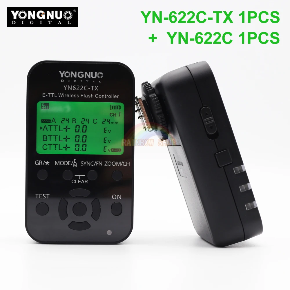 Светодиодная лампа для видеосъемки Yongnuo YN 622C + TX комплект Беспроводной ttl в режиме