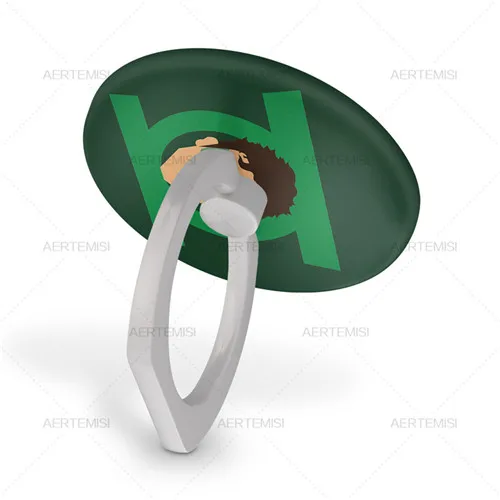 Green Lantern Aertemisi палец держатель телефонного звонка стенд и сцепление для смартфонов планшеты Аквамен Бэтмен Зеленая Стрела чудо женщина - Цвет: Green Lantern