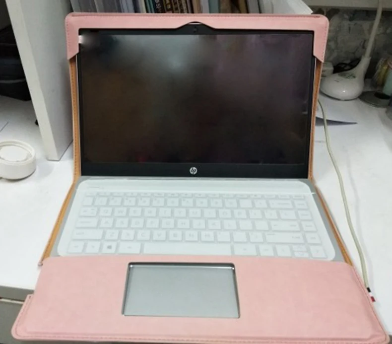 pink Чехол-подставка для hp ENVY 13 AH0000 AD100TU 13," из искусственной кожи для ноутбука hp Pavilion 13,3" 1" BF100TX 14 CE1002TU подарок - Цвет: pink