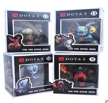 4 шт./компл. Dota 2 Игра фигура SLARK крошечные Doom в штучной упаковке ПВХ Фигурки Коллекция dota2 игрушки