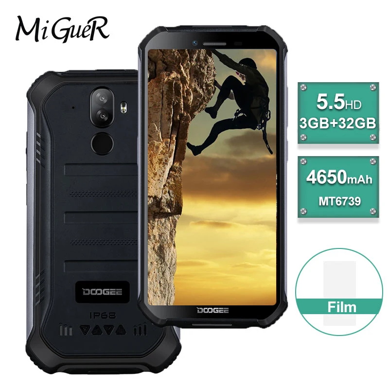 DOOGEE S40 смартфон с 5 5-дюймовым дисплеем четырёхъядерным процессором MT6739 ОЗУ 3 ГБ