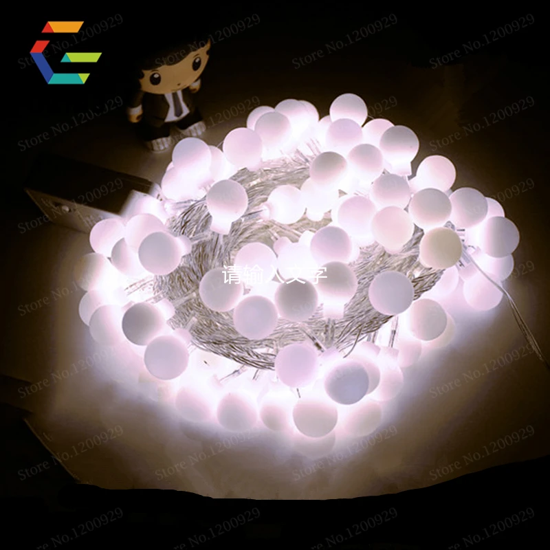 Гирлянда светодиодная уличная с теплым белым светом 10 м 100 светодиодов|fairy lights