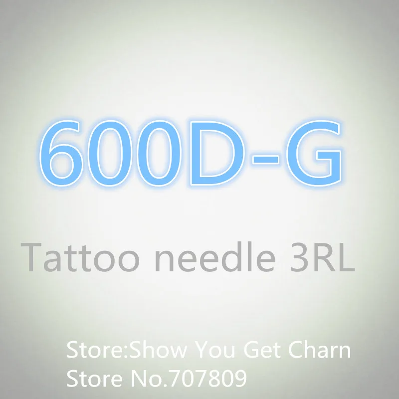 

600D-G Tattoo Needles 3RL 100pcs Permanent Makeup needles Eyebrow Lips Needle Assorted For Nouveau Tattoo Machine Free Shipping