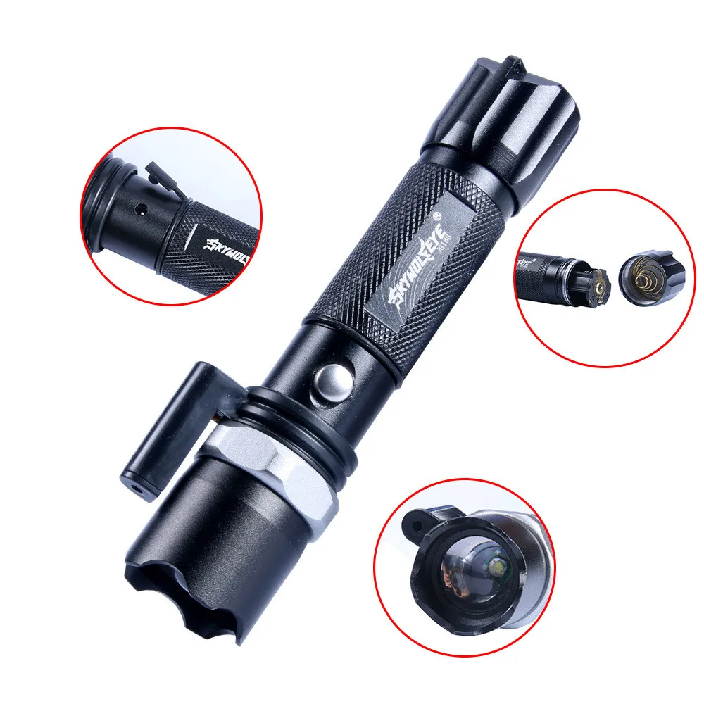 Красная лазерная поворачивающаяся фокусировка светодиодный бликовый фонарик