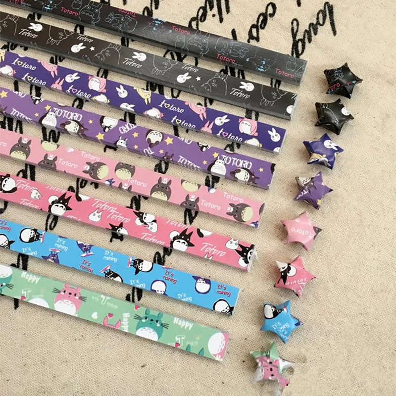 360 шт. бумажная звезда Тоторо бумага ручной работы счастливая желаний складная