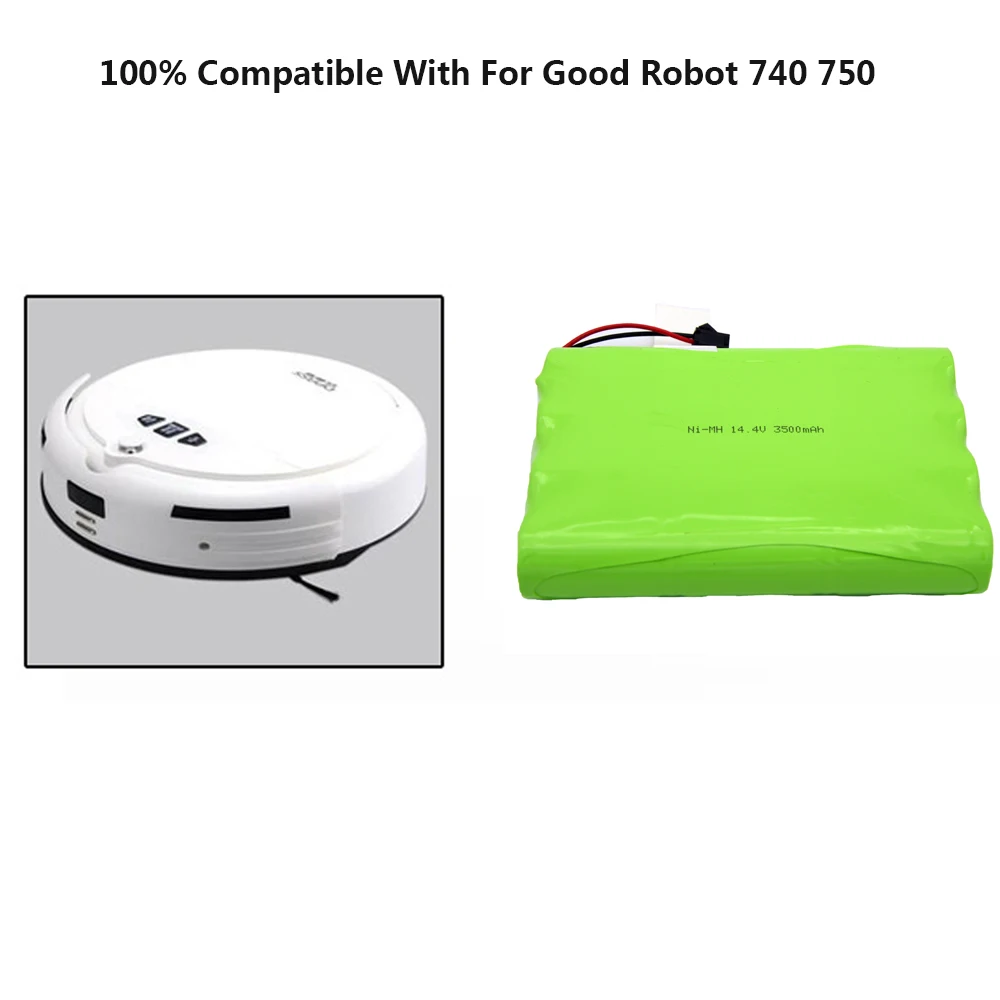 14,4 V 3500mAh Ni-MH аккумулятор для пылесоса, аккумуляторная батарея NTC PTC защита от перегрузки по току для хорошего робота 740 750