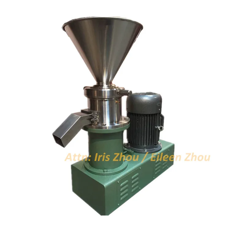 

Food Industry chocolate, soy sauce electric food mill/peanut butter colloid mill grinding machine price