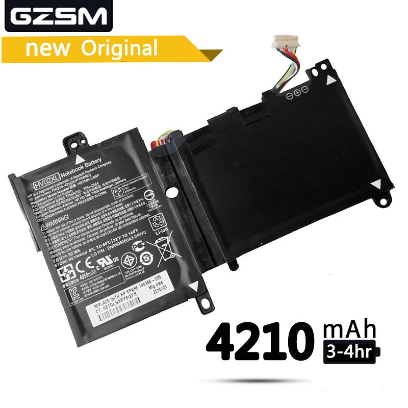GZSM Аккумулятор для ноутбука HV02XL hp HSTNN LB6P батареи TPN Q164 W112 аккумулятор 796219