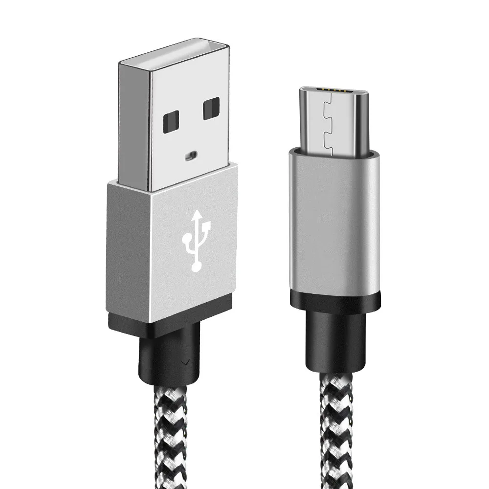 Быстрая зарядка Micro USB кабель плетеный для передачи данных мобильный телефон