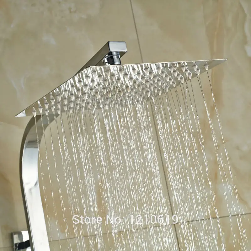 Uythner недавно 8 &quotдождевой Термостатический душ кран настенное хромированное
