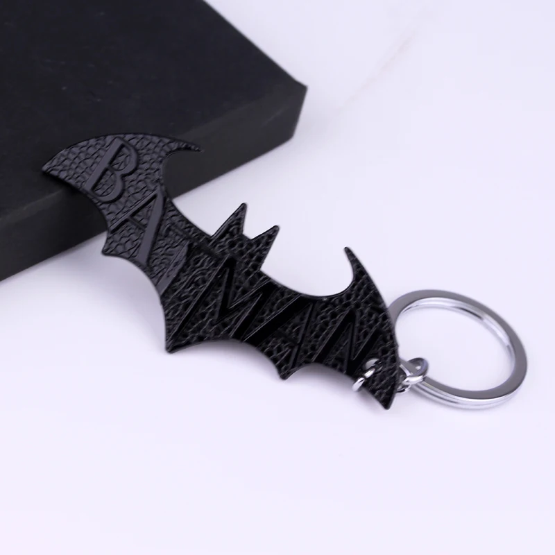 Фильм Супергерой Украшения Бэтмен Логотип Тема Bat Очарование Брелок