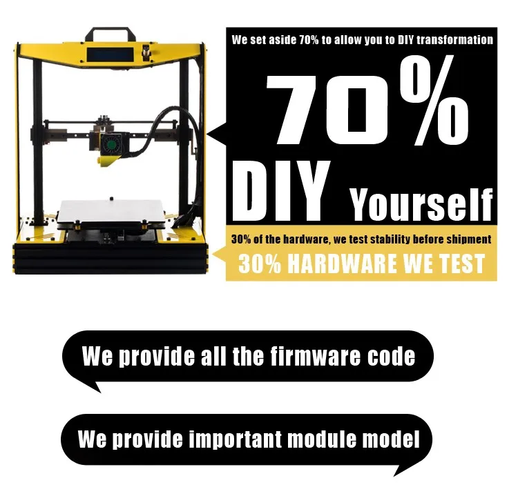 Высокое Качество Прецизионный Sunhokey Prusa I4 3d принтер DIY Kit алюминиевая рама Sunhokey i4